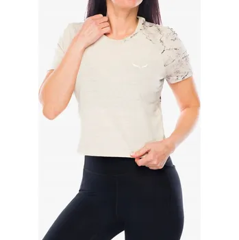 Salewa Lavaredo Hemp W Crop T-Shirt růžové dámské sportovní tričko