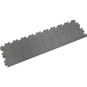vinylová podlaha Grafitový plastový PVC nájezd Fortelock Industry ECO Premium 2045 (penízky) - 51 x 14 x 0,7 cm