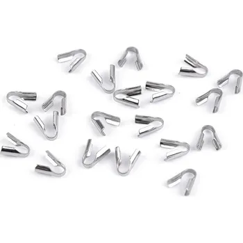 Koncovka rozevírací z nerezové oceli Ø2,5 mm, barva platina