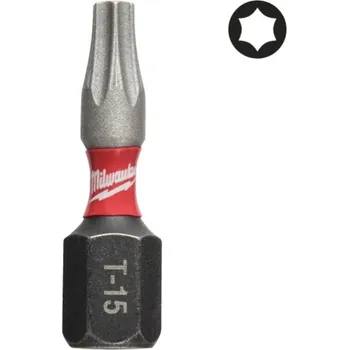 Příslušenství k nářadí MILWAUKEE Šroubovací bit Shockwave™ Impact Duty TX15, 25mm, 3ks