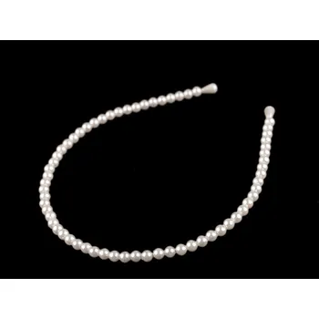 Náramek Perlová čelenka do vlasů, malé, 2 (Ø6 mm) perlová