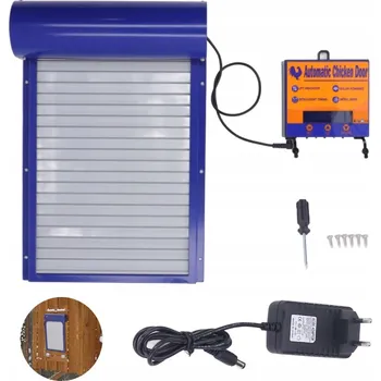 Automatická dvířka do kurníku 100-240V, kovové