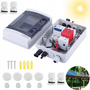 Sada Rozvaděč IP65 Skříň Zdroje DC PV Fotovoltaiky 1 String