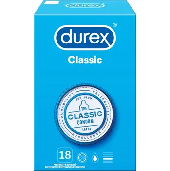 Kondom Durex Classic Kondomy 18 kusů