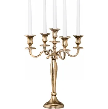 Svícen Svícen CANDELABRA GOLD 40 CM