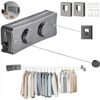 NAVÍJECÍ ŠŇŮRA NA PRÁDLO SUŠÁK NA PRÁDLO Z NEREZOVÉ OCELI NA BALKON