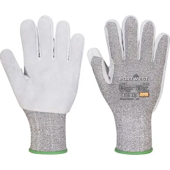 Pracovní rukavice PORTWEST Rukavice A674 - CT200 AHR13, kožené, neprořezné POR-A674K8RXXL 2XL Černá