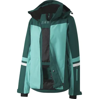 Dámská bunda CRIVIT Dámská lyžařská bunda 10.000 mm (tyrkysová / zelená / bílá, L(44/46))