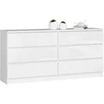 MOB Komoda Akord Koa III (lesk bílý)