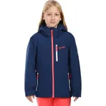 Dívčí lyžařská bunda KILPI VALERA 110 Tmavě modrá, Červená