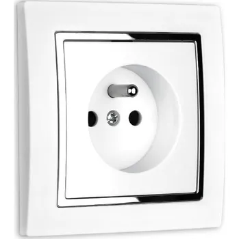 vypínač a zásuvka Elhard Zásuvka Vera Elegant, matná, bílá - kompletní