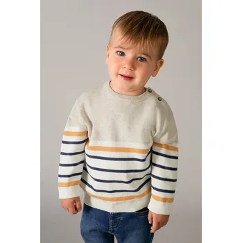 Dívčí svetr Dětský bavlněný svetr Mayoral 1309.3F.Baby.PPY2 béžová 12X, vel. 98