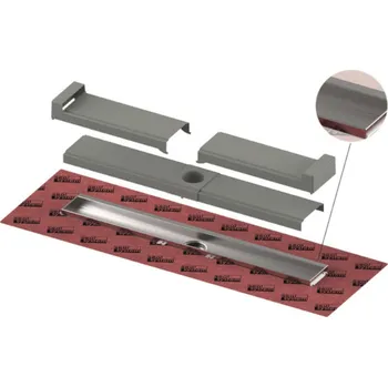 sprchový žlab Tece TECEdrailine-Evo - Sprchový žlab Evo 70 cm, pro montáž ke zdi, ochranný kryt, nerez 600703