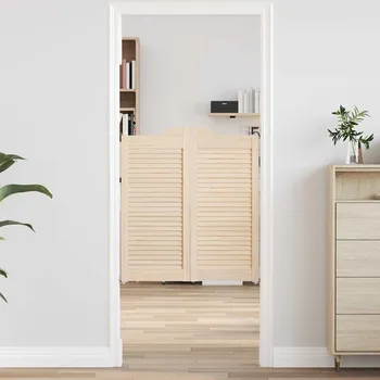 Interiérové dveře Křídlové dveře Louvred Design 1 pár 90x80 cm borovicový masiv - 8721158668202