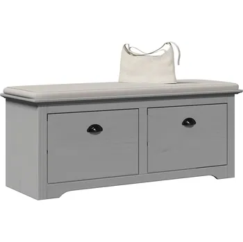 vidaXLLavice do předsíně "BODO" šedý 114x40x45 cm - 8721158392770