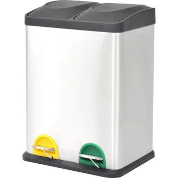 Odpadkový koš Odpadkový koš na tříděný odpad nerezový 36 l - 8718475570028