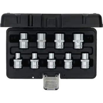 Gola hlavice KS Tools Souprava nástrčných ořechů s profilem Torx-E 1/2", 9dílná, E10–E24 911.4410