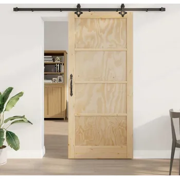 Interiérové dveře vidaXL Posuvné dveře ORKDAL Hnědá 93 x 211 cm Masivní borové dřevo [3333656]