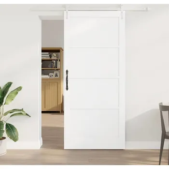 Interiérové dveře vidaXL Posuvné dveře ORKDAL Bílá 93 x 211 cm Masivní borové dřevo [3333713]
