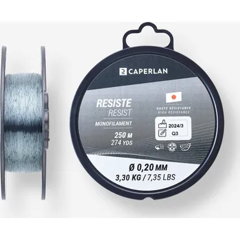 CAPERLAN Rybářský vlasec Line Resist Grey 250 m 45/100