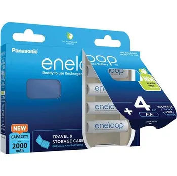 Článková baterie AVACOM Nabíjecí baterie AA Panasonic Eneloop N 1900mAh Ni-MH 4ks Blistr + CASE