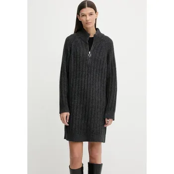 Dámské šaty Šaty s příměsí vlny Marc O'Polo 5000007477 šedá 90X, vel. M