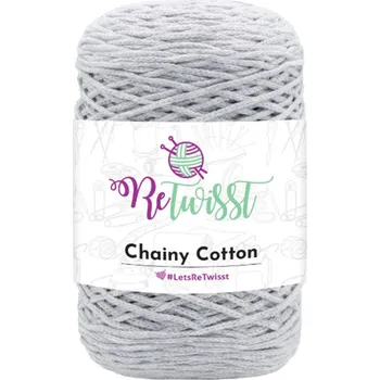 Příze ReTwisst Chainy Cotton 4 světle šedá