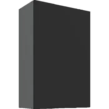 Kuchyňská skříňka Vysoká horní skříňka LUNARA - šířka 60 cm, černá / antracit