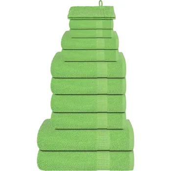 Utěrka 12dílná sada ručníků jablkově zelená 600g/m² 100% bavlna - 8721012147515