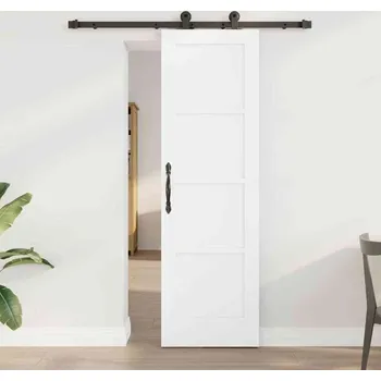 Interiérové dveře vidaXL Posuvné dveře ORKDAL Bílá 61 x 198,5 cm Masivní borové dřevo [3333437]