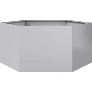 Truhlík OMAXI Zahradní truhlík šestihranný 104 x 90 x 45 cm pozinkovaná ocel 915642