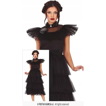 Karnevalový kostým Kostým Guirca Wednesday Addamsová vel. L, zelený