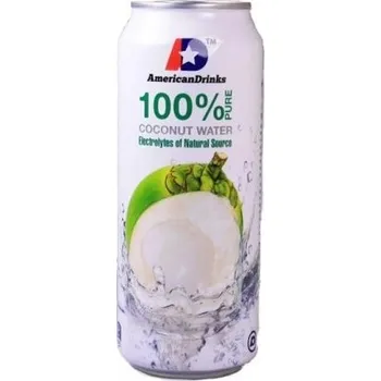 Pivo American Drinks 100% Pure Coconut Water 0,5 l plech