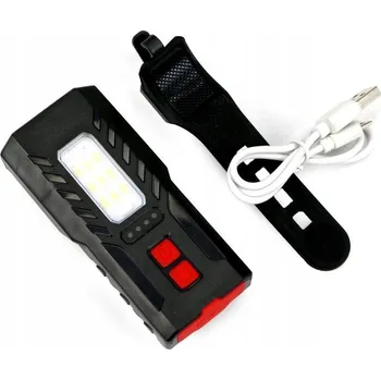 Cyklosvítilna LED světlo na kolo s powerbankou 4000 mAh a červeným USB světlem TEGER