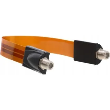 Plochý okenní anténní průchodka SAT F-F slim HQ LIBOX LB0076B