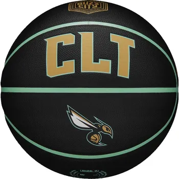 Basketbalový míč Wilson NBA Team City Collector Charlotte Hornets Ball WZ4016404ID Black 7