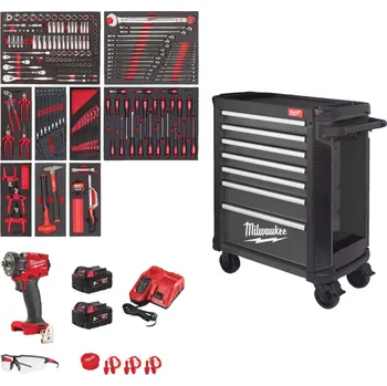 MILWAUKEE Dílenský ocelový vozík TOOLGUARD Premium, 30"/78cm, 246ks