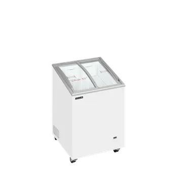 Mraznička TEFCOLD IC102SCEB Pultová mraznička prosklené oblé víko