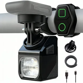 Cyklosvítilna PŘEDNÍ SVĚTLO NA KOLO USB 1000LM IPX4 SILNÉ LED SVÍTILNA MTB - SET