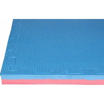 podložka na cvičení Červeno-modré puzzle modulové tatami Champion - 100 x 100 x 3 cm