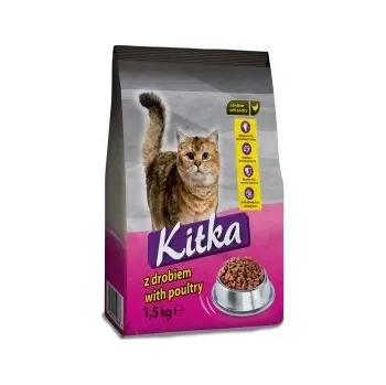 Krmivo pro kočku KITKA SUCHÉ KRMIVO PRO KOČKY 1.5 KG S DRŮBEŽÍM MASEM