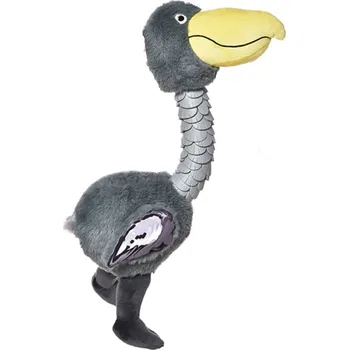 Hračka pro psa JUKO Hračka pštros plyš s odolným krkem pískací