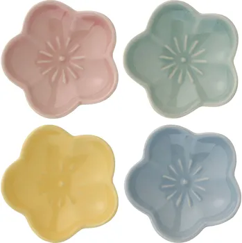 Ib Laursen Kameninová mistička Flower mini Ø 7,5 cm žlutá