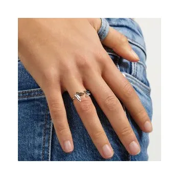 Módní doplněk Guess Prstýnek UBR70033-54 Stříbrná 16