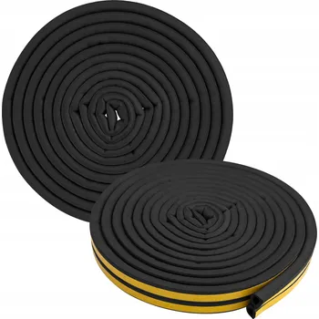 Těsnění do okna a dveří Těsnění PrzydaSie 7 mm x 0,9 cm x 600 cm černé