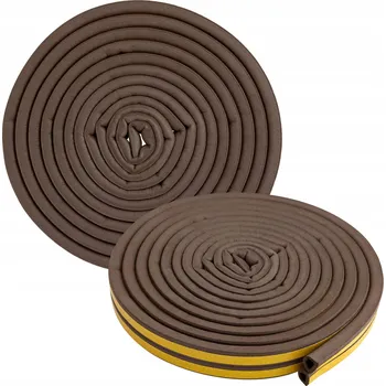 Těsnění do okna a dveří Těsnění PrzydaSie 7 mm x 0,9 cm x 600 cm hnědé