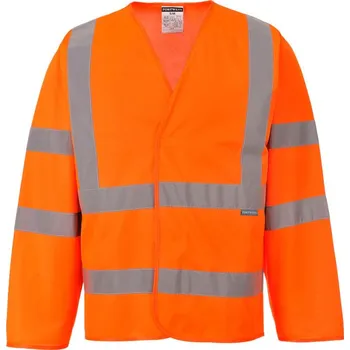 pracovní bunda PORTWEST Blůza s dvěma pruhy C473, reflexní POR-C473ORRXX/3X Oranžová 2XL-3XL