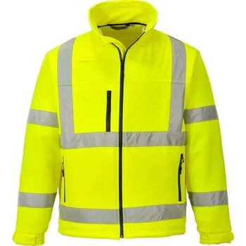 pracovní bunda PORTWEST Bunda S424 Hi-Vis Classic, zateplená, softshellová, reflexní POR-S424YERXXL 2XL Žlutá