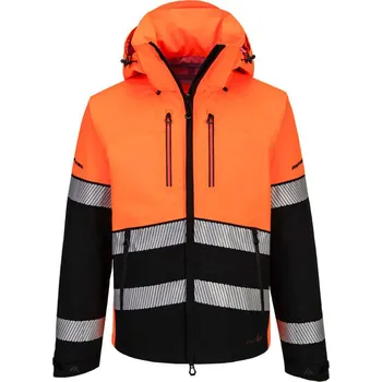 pracovní bunda PORTWEST Bunda EV465 (3L) Hi-Vis, reflexní POR-EV465OBRXXL 2XL Oranžová/černá