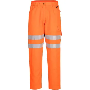 Pánské kalhoty PORTWEST Kalhoty Eco HiVis EC40, do pasu, reflexní POR-EC40ORR36 Oranžová 36